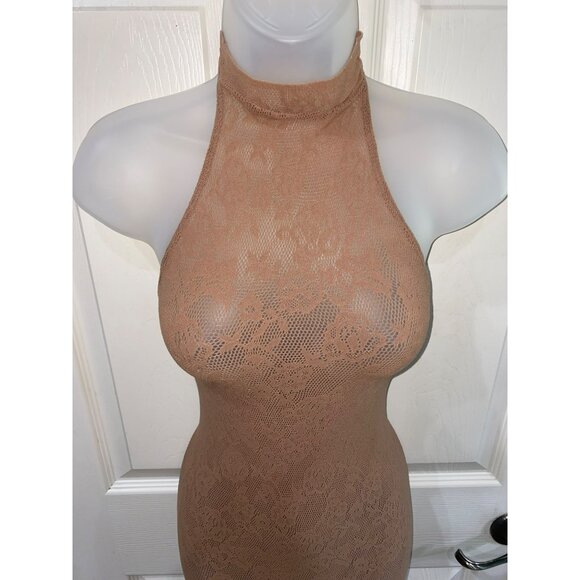 NWT SKIMS KNIT LACE CATSUIT Size XL Nude Color - Picture 4 of 7